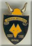 Viking Wolves Enamel Badge